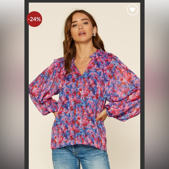 Skies Are Blue Tops - Skies are‎ Blue smocked top. Worn once. 60 retail